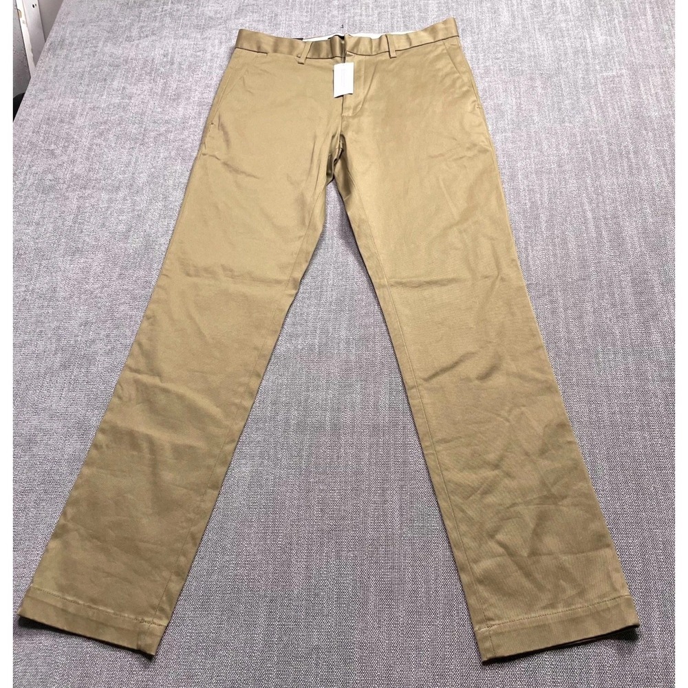 Banana Republic Aiden Slim Fit Chino Pants Mens 31x32 Beige Water Resistant NWT